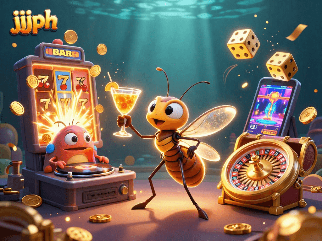 Ang jjjph ay nag-aanyaya ng masayang tamang sugal sa isang 3D casino illustration na puno ng kulay at saya.