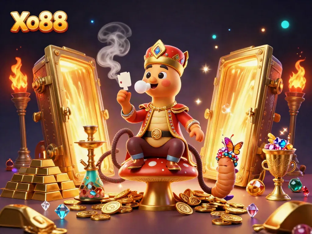 Experience thrilling games at Xo88 with dazzling treasures and vibrant casino elements.