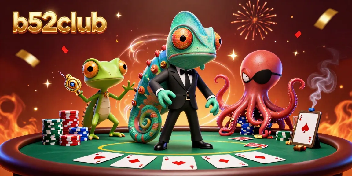 Experience thrilling games at b52club with vibrant characters and rich casino elements.