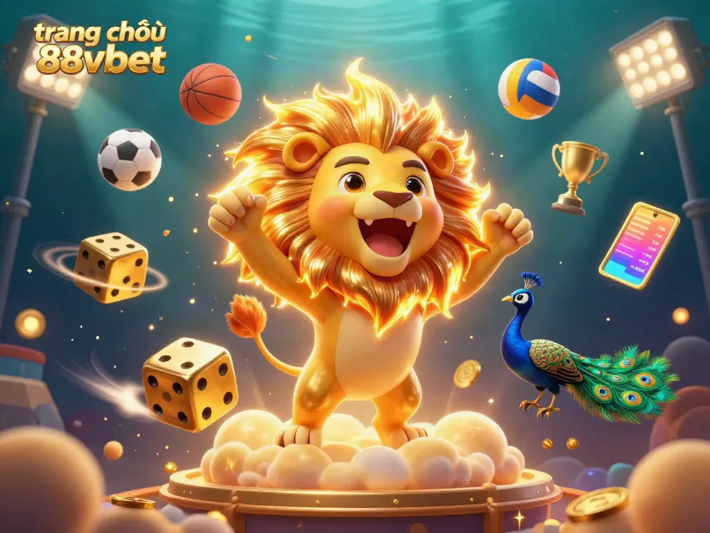 Experience dynamic gaming action at trang chủ 88vbet with vibrant characters and exciting betting elements in a stunning 3D illustration.