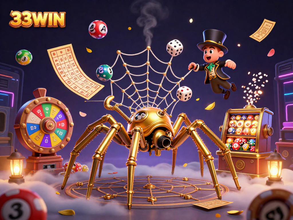 Engage with thrilling opportunities at 33WIN with our exciting lottery and gaming elements showcased.