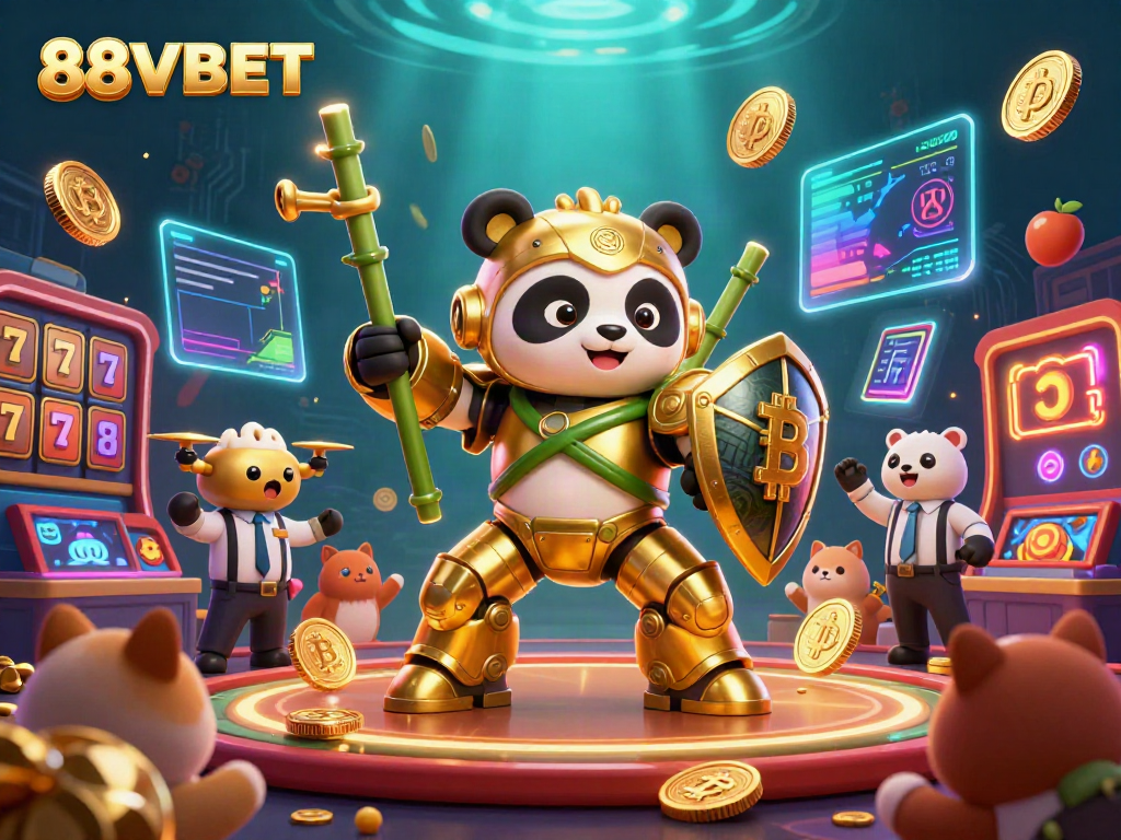 Experience exciting gameplay at 88VBET with a vibrant casino-themed 3D illustration.