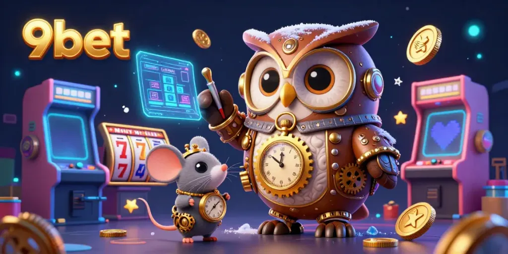 Engage in thrilling live casino experiences with 9bet while encountering unique gaming characters.
